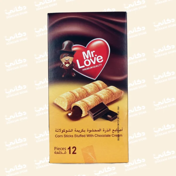 Mr Love Corn Sticks Stuffed With Chocolate Cream X12 4